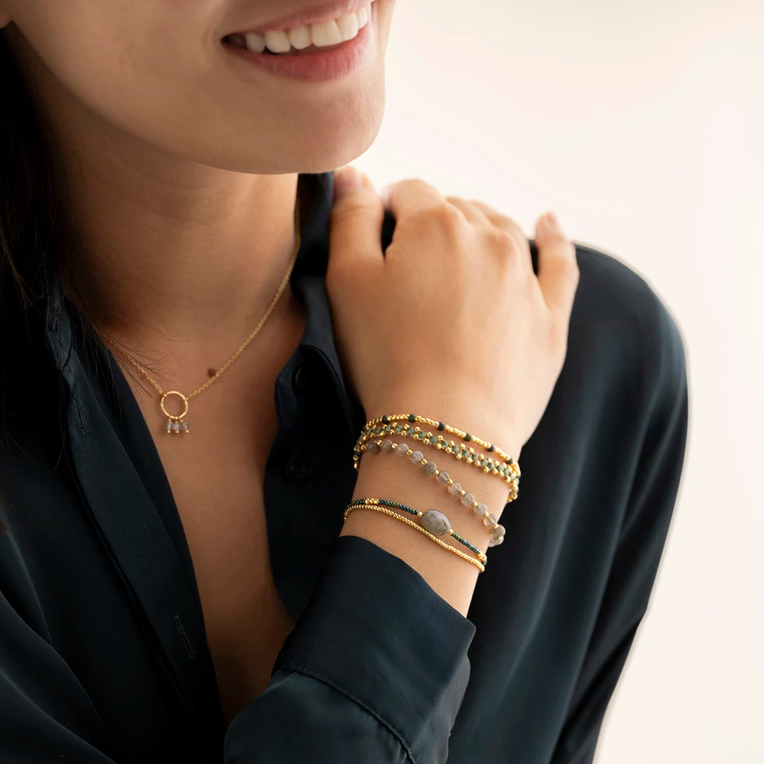 Feeling Labradorite Bracelet Gold Colored