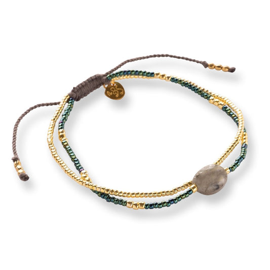 Feeling Labradorite Bracelet Gold Colored