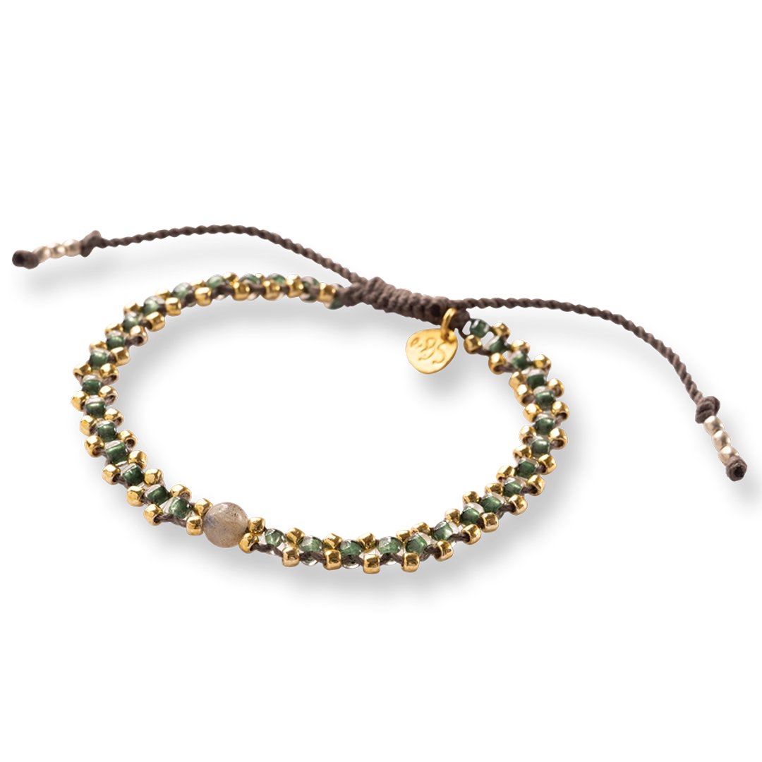 Eternal Labradorite Bracelet Gold Colored