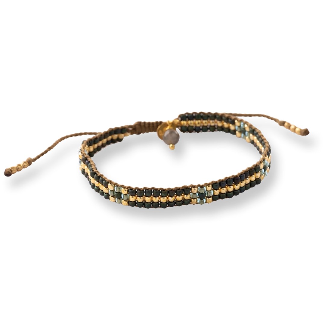 Competent Labradorite Bracelet Gold Colored