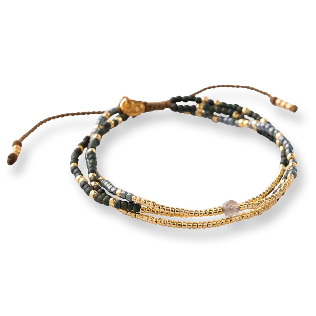 Sensation Labradorite Bracelet Gold Colored