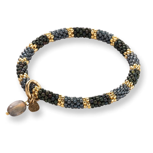 Effort Labradorite Bracelet Gold Colored