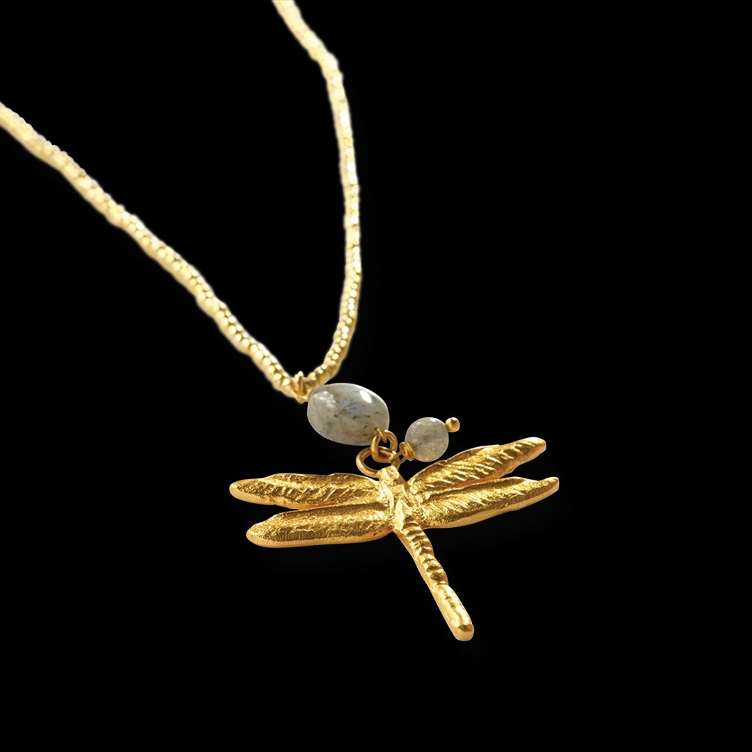 Blessing Labradorite Necklace Gold Colored