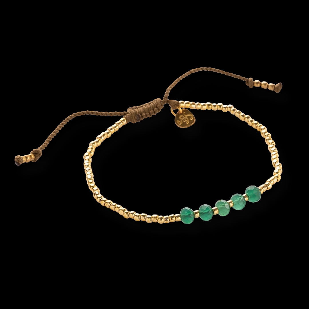 Essential Aventurine Bracelet Gold Colored