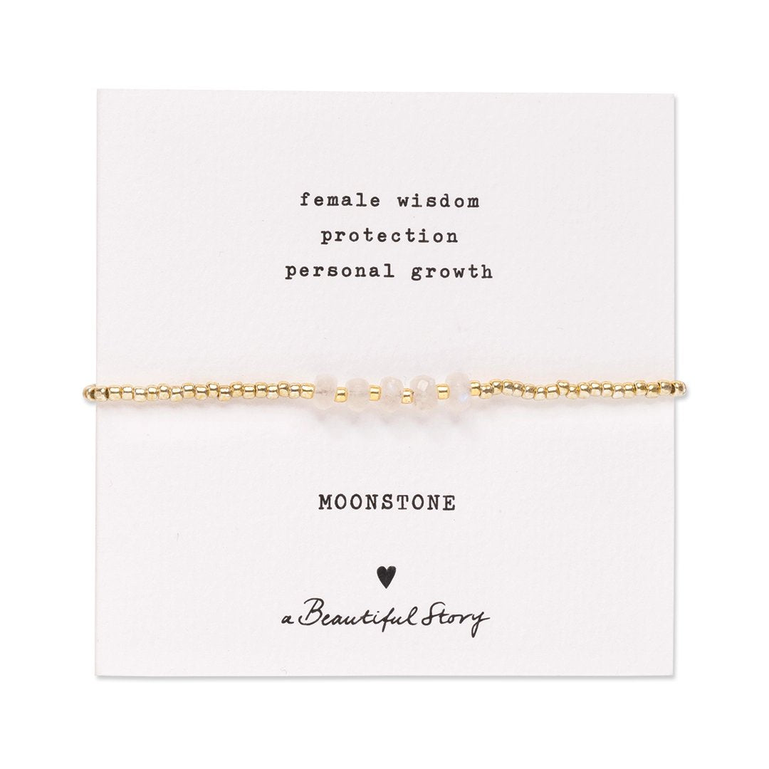 Essential Moonstone Bracelet Gold Colored