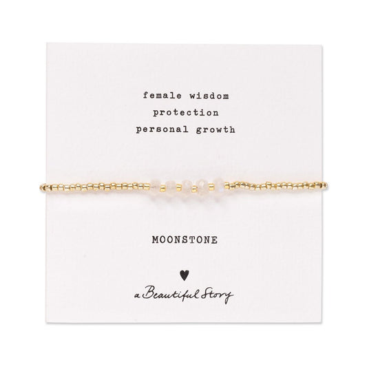 Essential Moonstone Bracelet Gold Colored