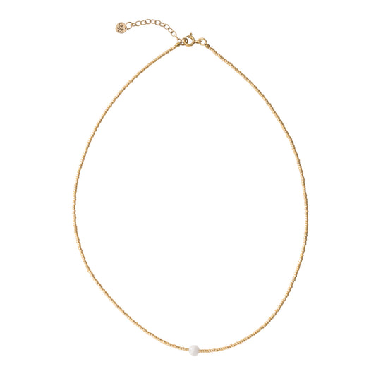 Flora Moonstone Gold Colored Necklace