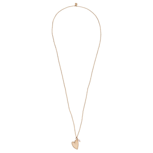 Paradise Rose Quartz Gold Colored Necklace