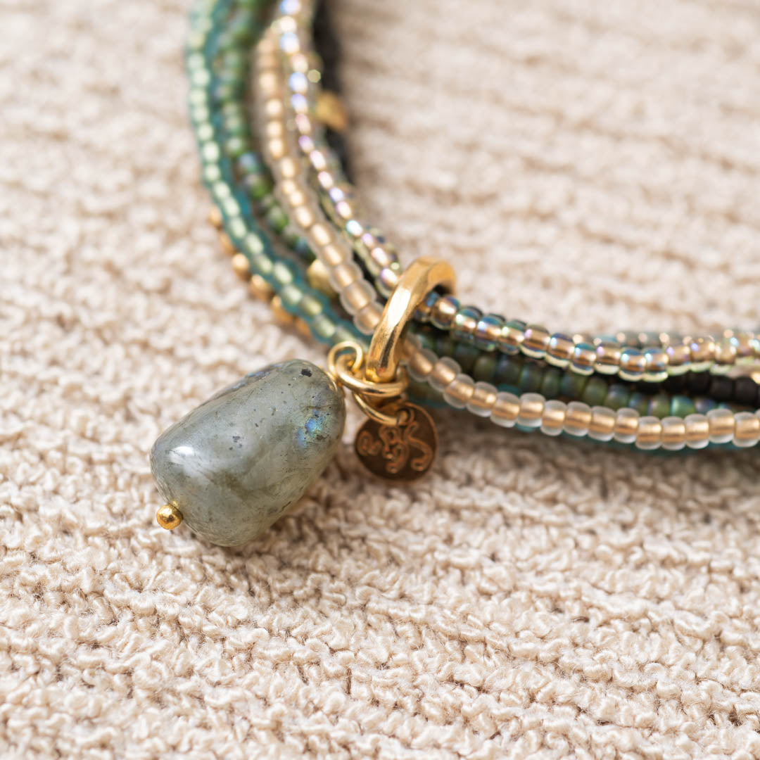 Nirmala Labradorite Gold Colored Bracelet