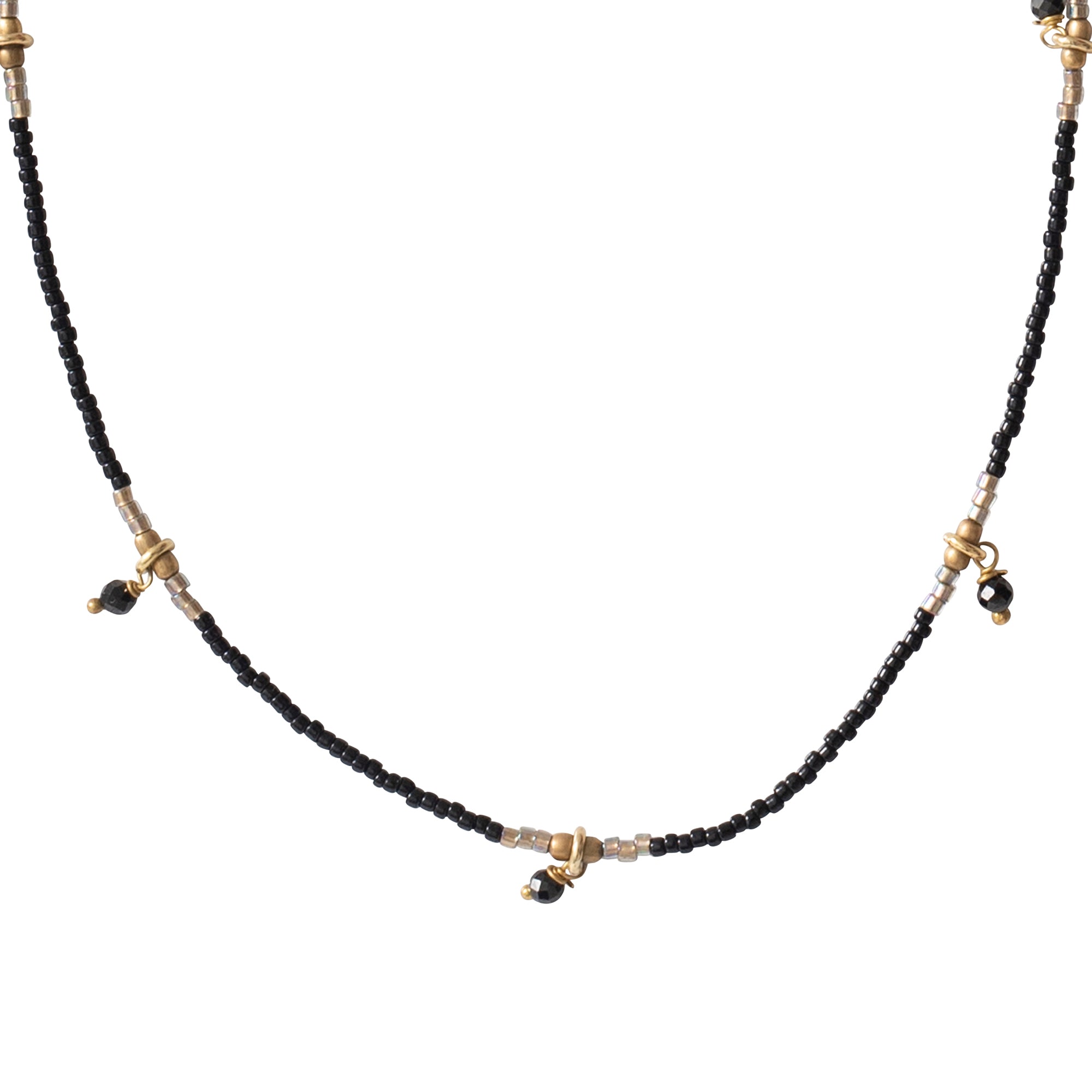 Cocoon Black Onyx Gold necklace