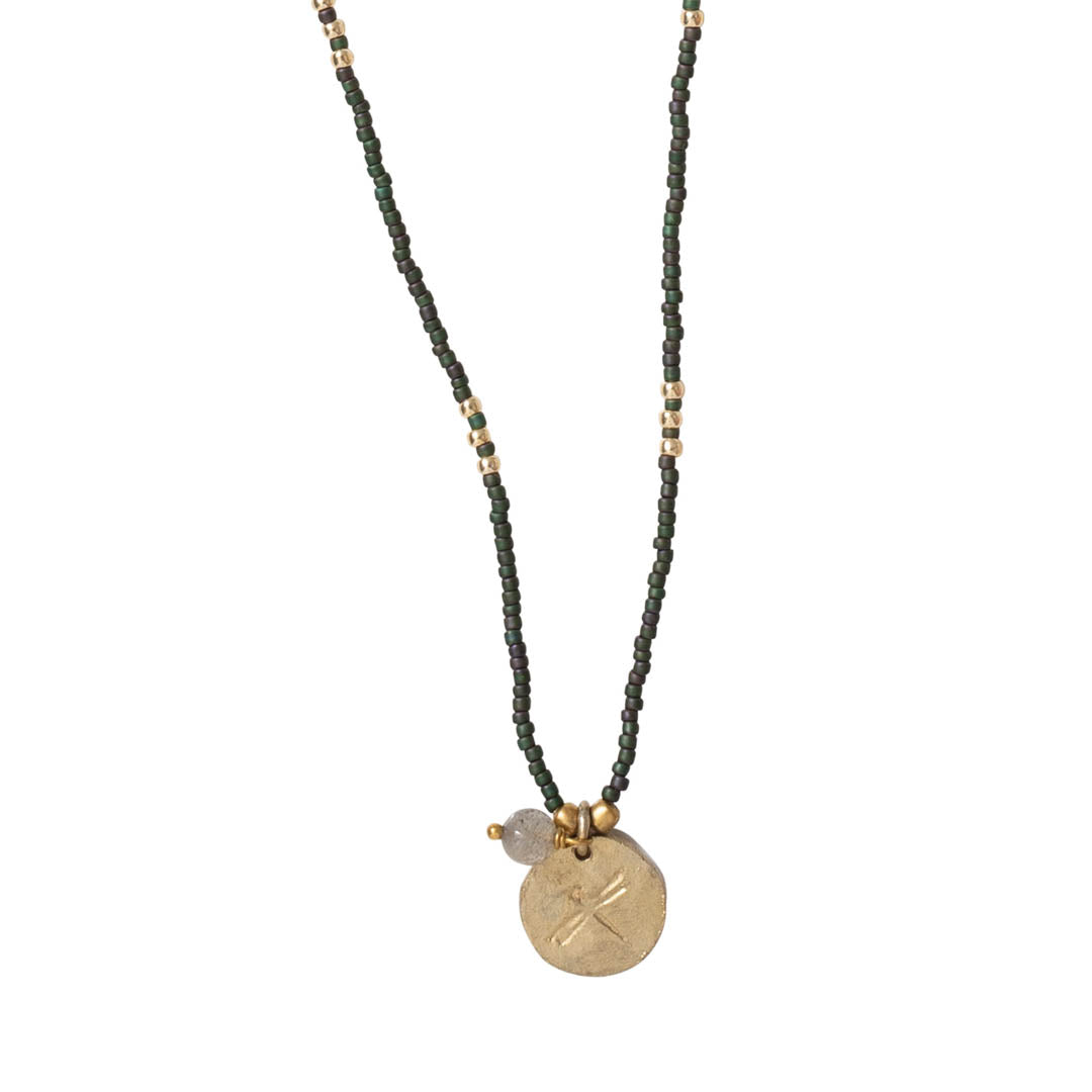 Timeless Labradorite Gold Colored Necklace