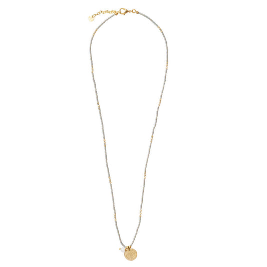 Timeless Moonstone Gold Colored Necklace