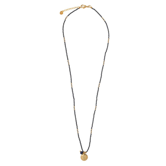 Timeless Lapis Lazuli Gold Colored Necklace