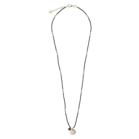 Timeless Lapis Lazuli Silver Colored Necklace