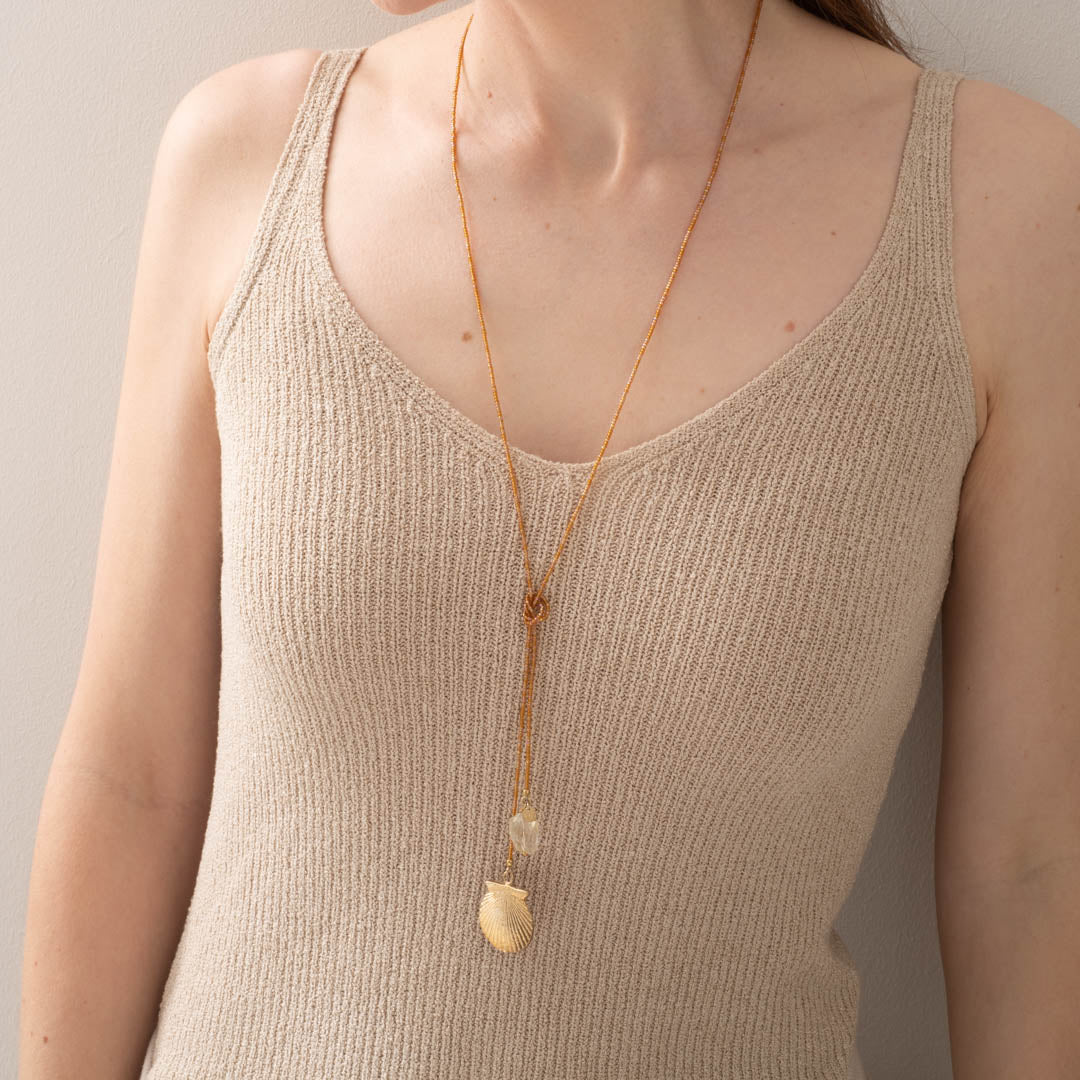 Nova Citrine Gold Necklace