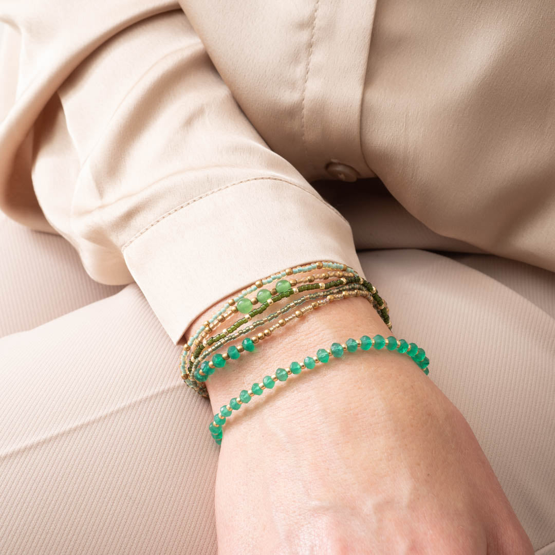 Energy Aventurine Gold Colored Bracelet