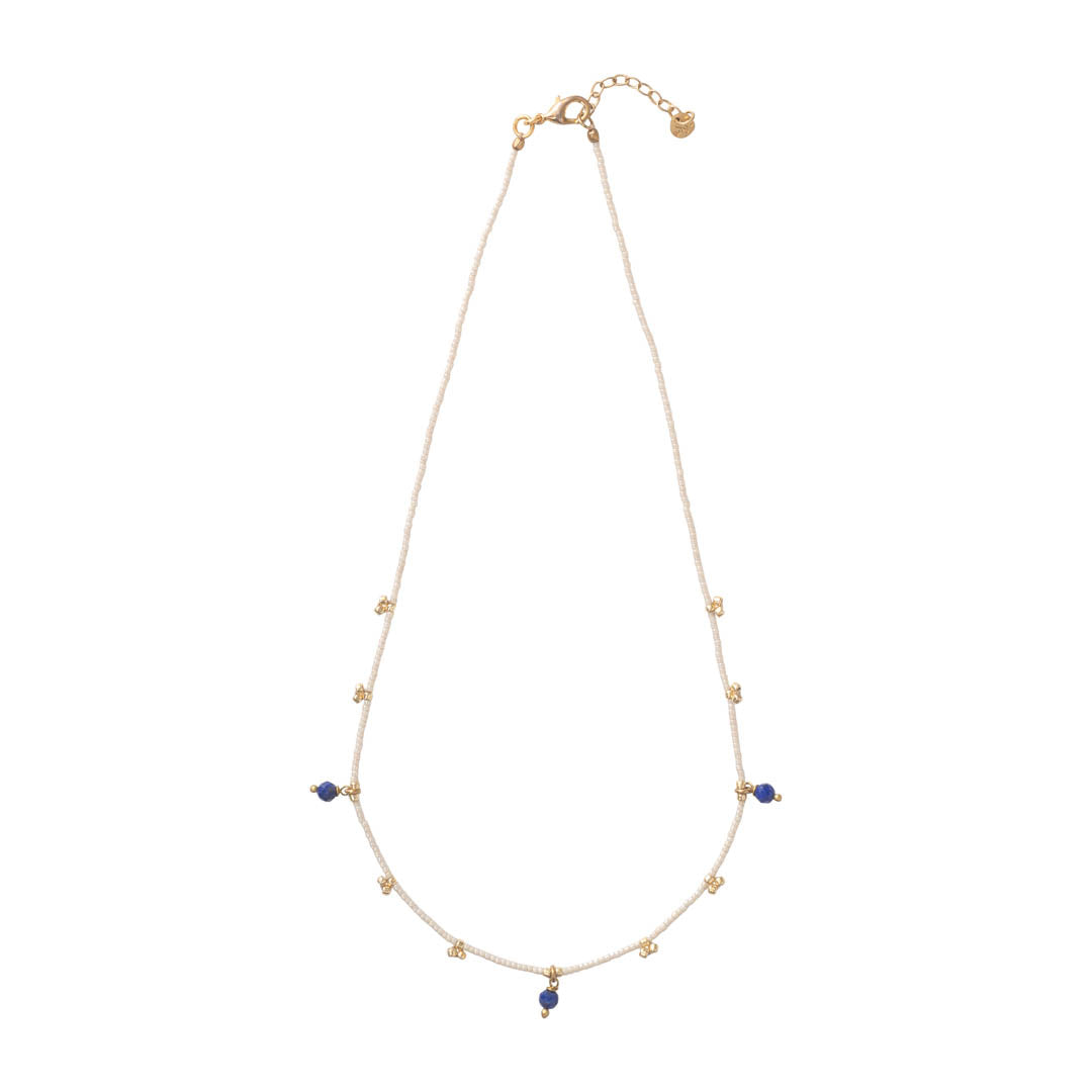 Aware Lapis Lazuli Gold Colored Necklace