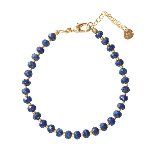 Energy Lapis Lazuli Gold Bracelet