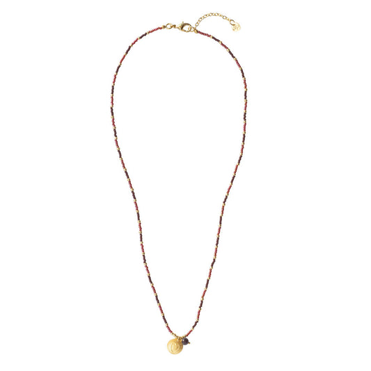 Fresh Garnet Gold Necklace