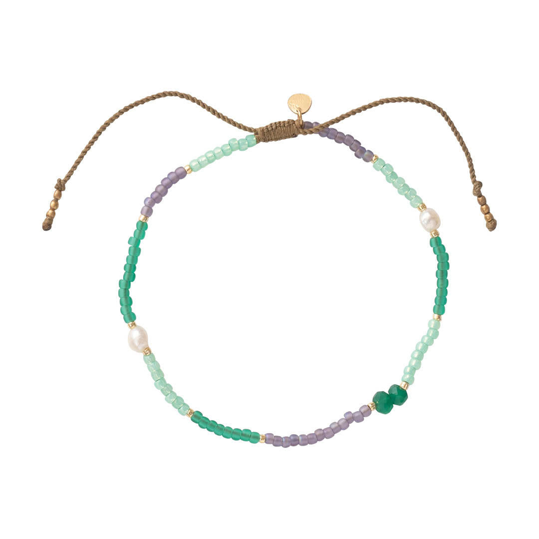 Sunrise Aventurine Gold Colored Anklet