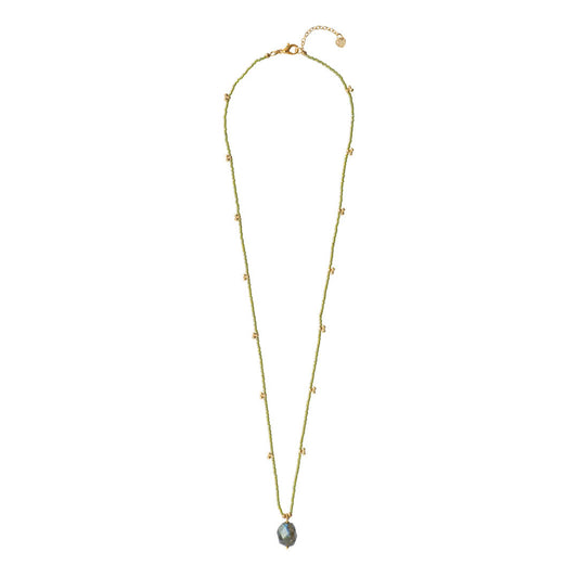 Cherish Labradorite Gold Necklace