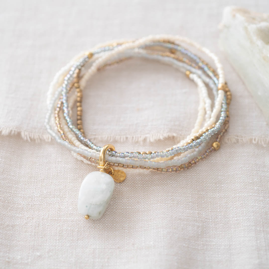 Nirmala Moonstone Gold Colored Bracelet