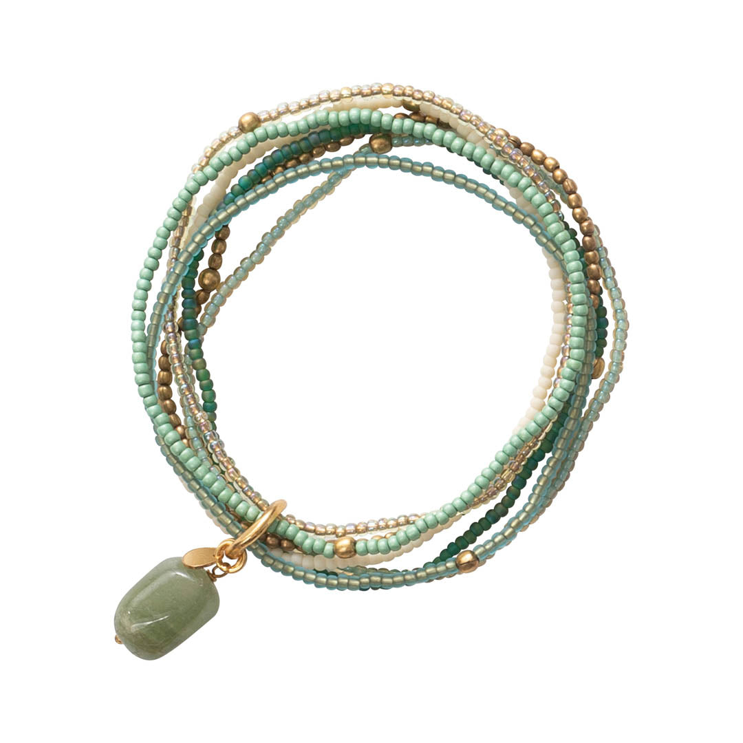 Nirmala Aventurine Gold Colored Bracelet