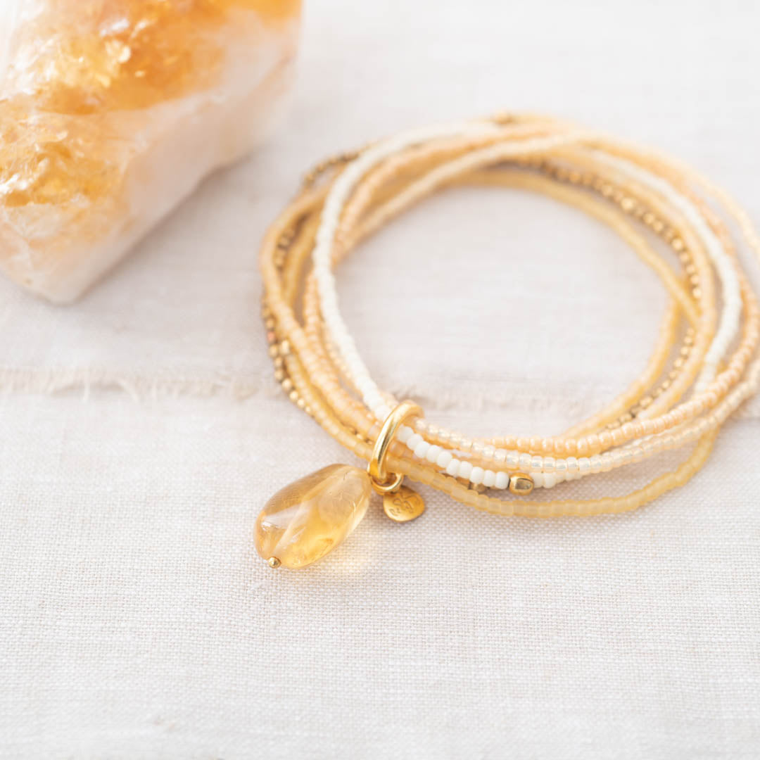 Nirmala Citrine Gold Colored Bracelet