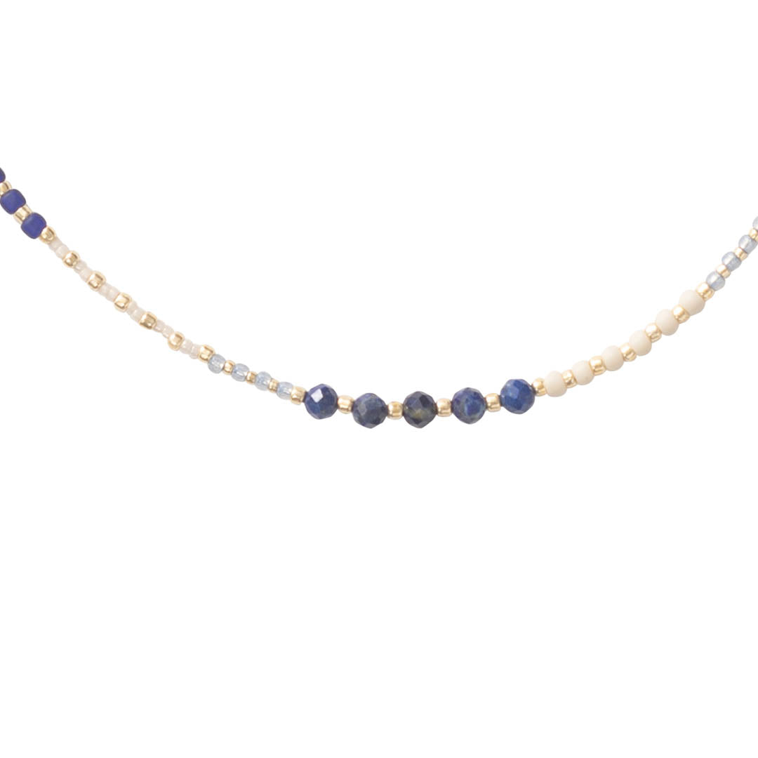 Golden Lapis Lazuli Gold Colored Necklace