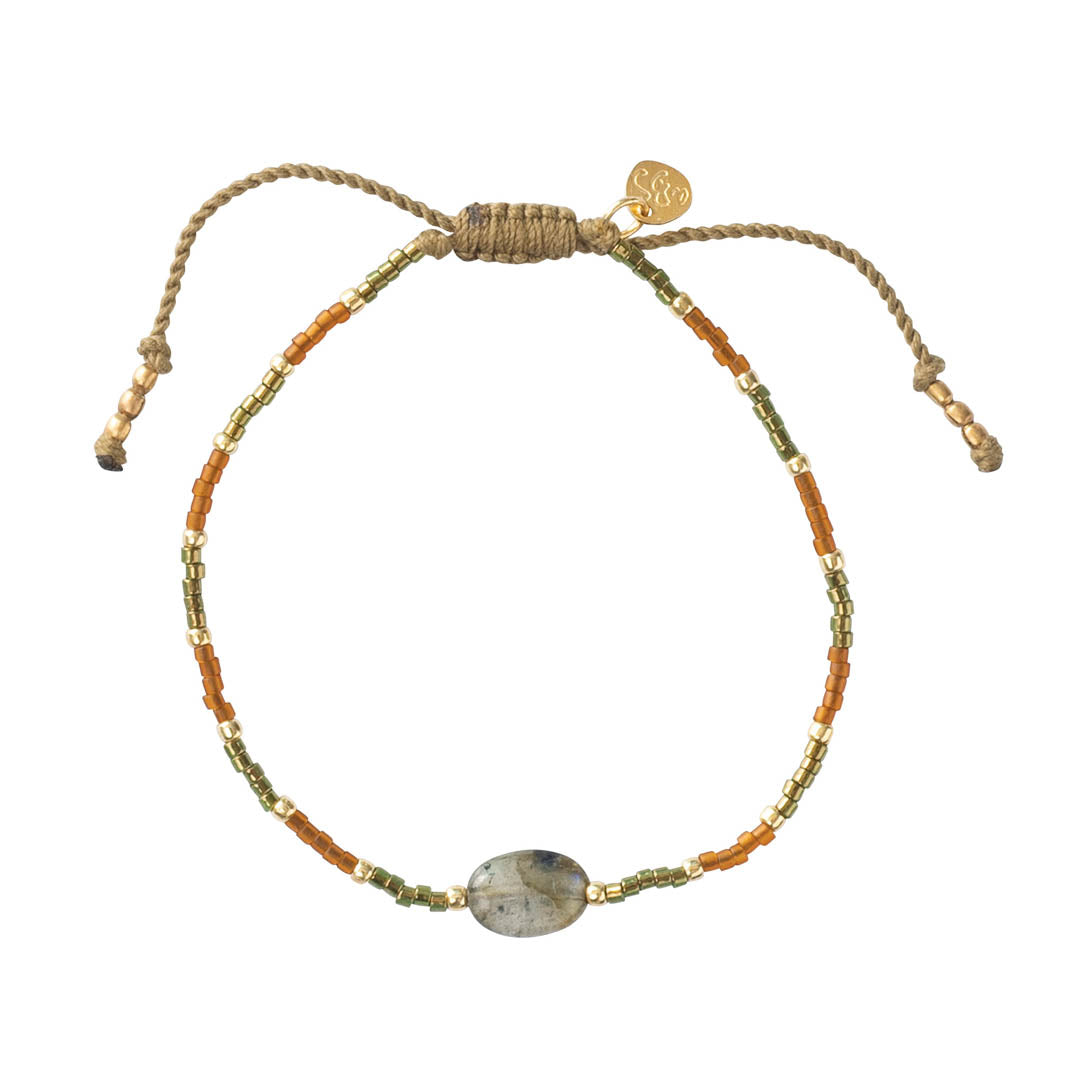 Joyful Labradorite Gold Bracelet