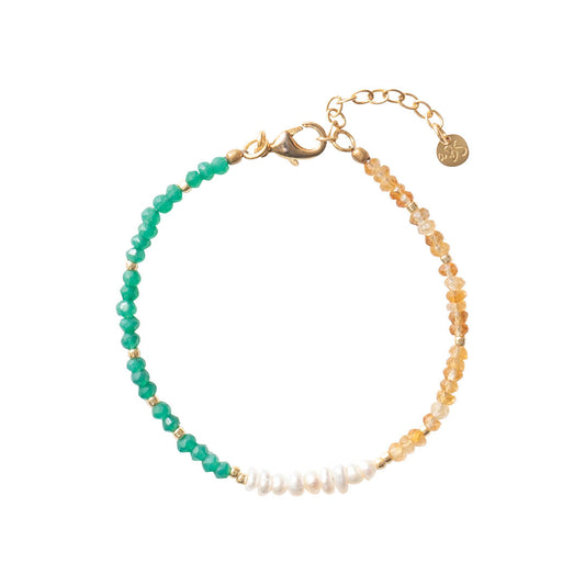 Desire Citrine Aventurine Gold Colored Bracelet