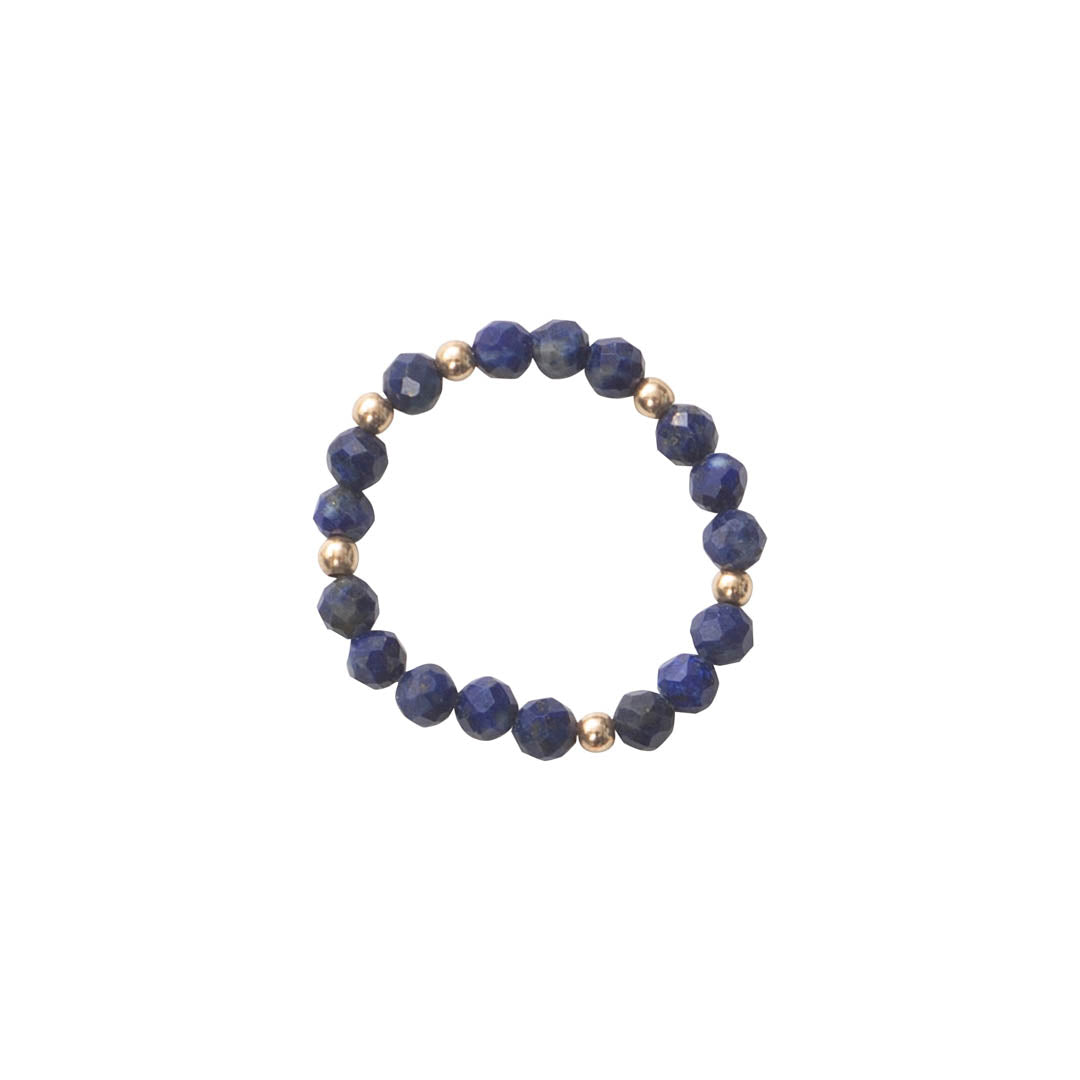 Dedicated Lapis Lazuli Gold Colored Ring