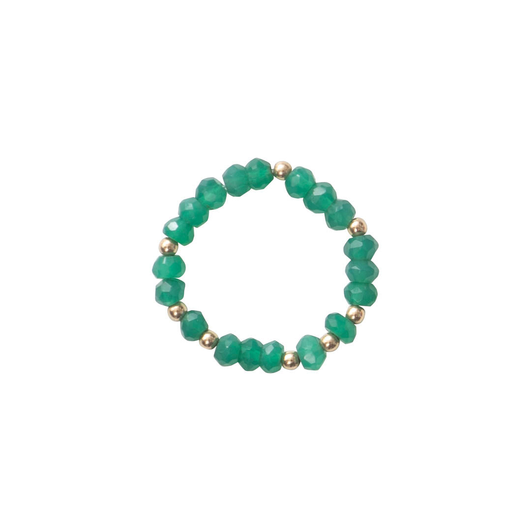 Dedicated Aventurine Gold Colored Ring