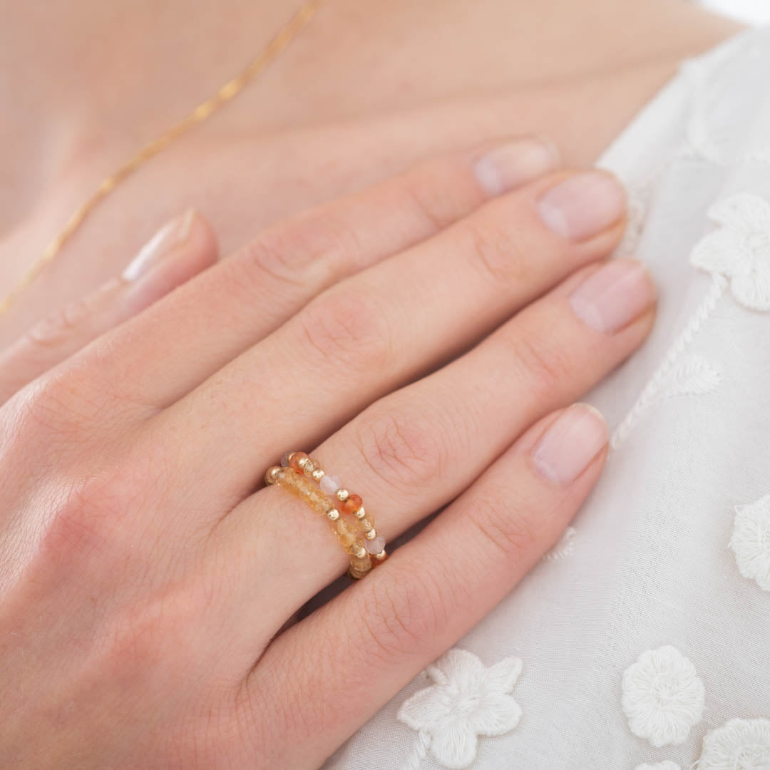 Dedicated Citrine Gold Colored Ring