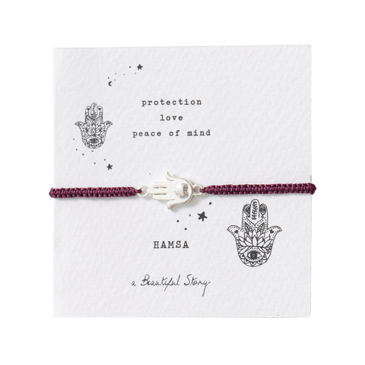 Symbol Hamsa Silver Colored Bracelet