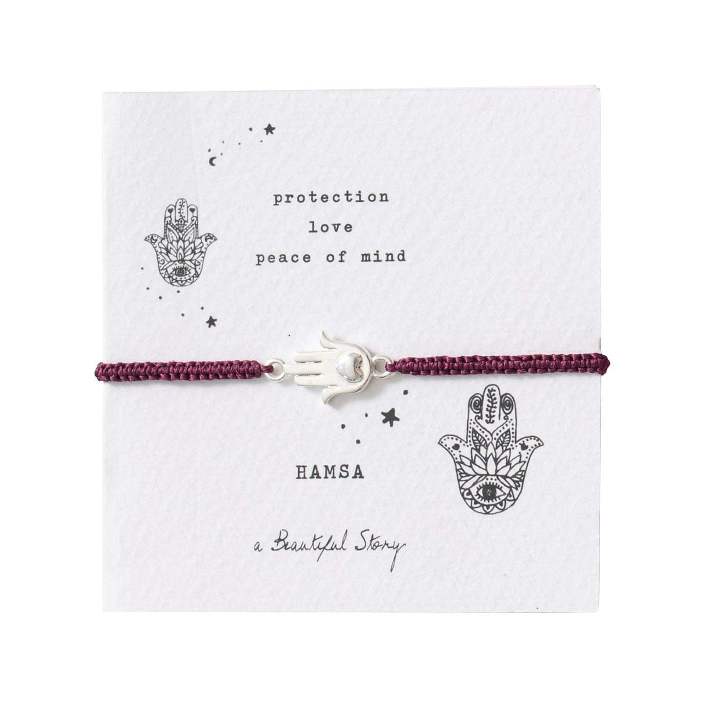 Symbol Hamsa Silver Colored Bracelet