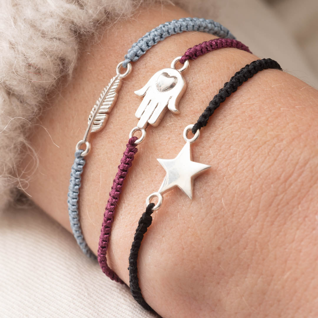 Symbol Star Silver Colored Bracelet