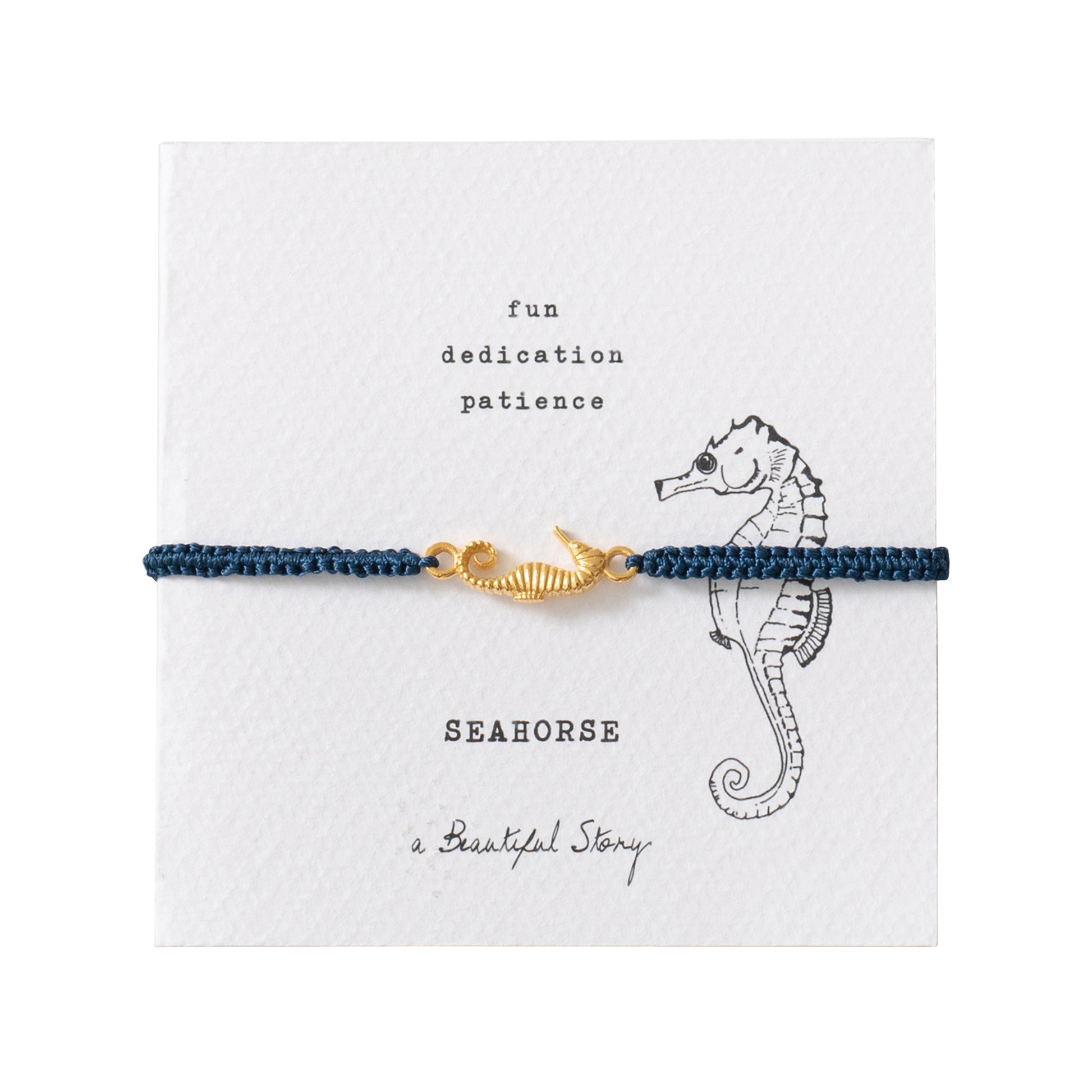 Symbol Seahorse Gold Colored Bracelet