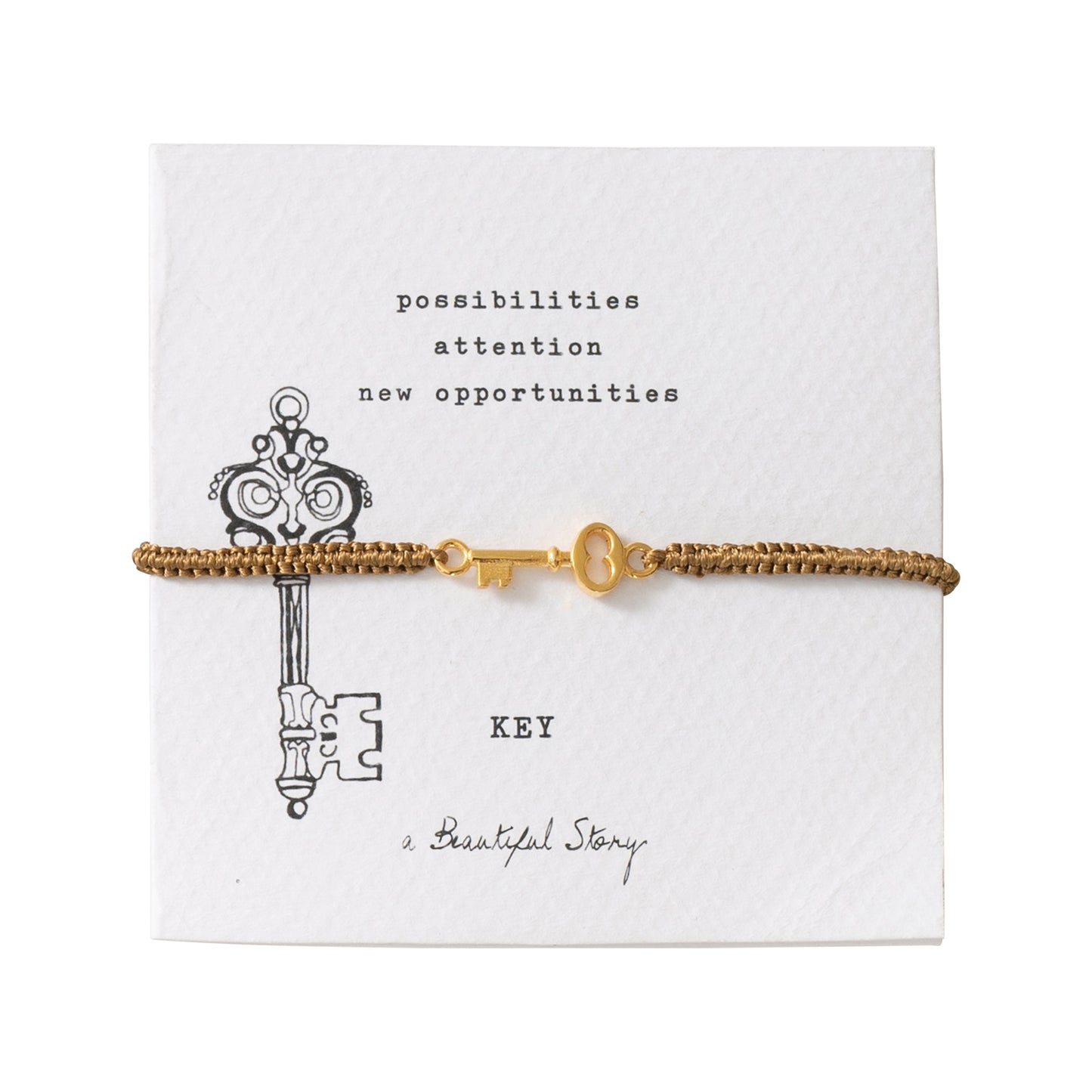 Symbol Key Gold Colored Bracelet