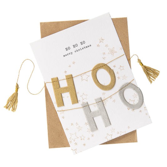 Garland Card Ho Ho Ho