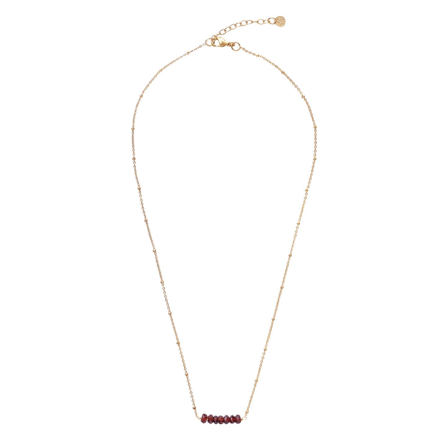 Gift Set Power Garnet Gold Plated