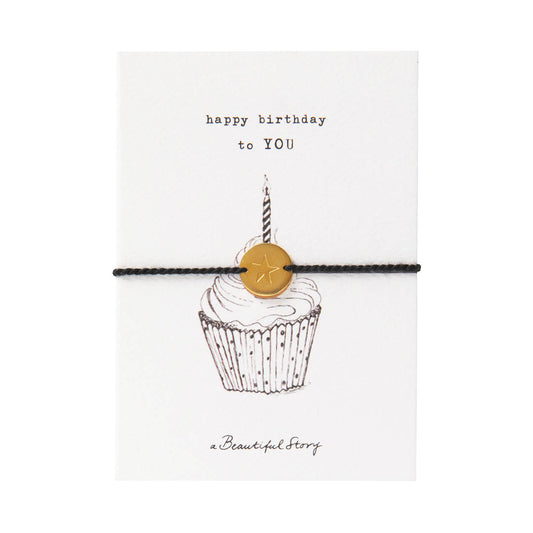 Jewelry Postcard BW Cupcake