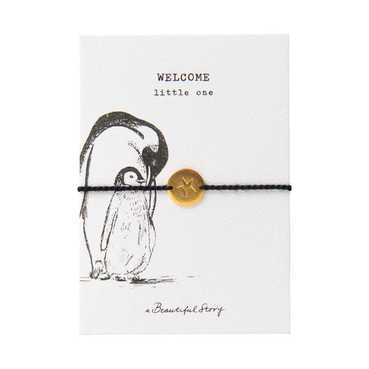 Jewelry Postcard BW Pinguin