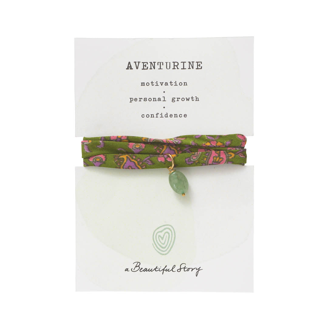 Sari Wrap Bracelet Aventurine