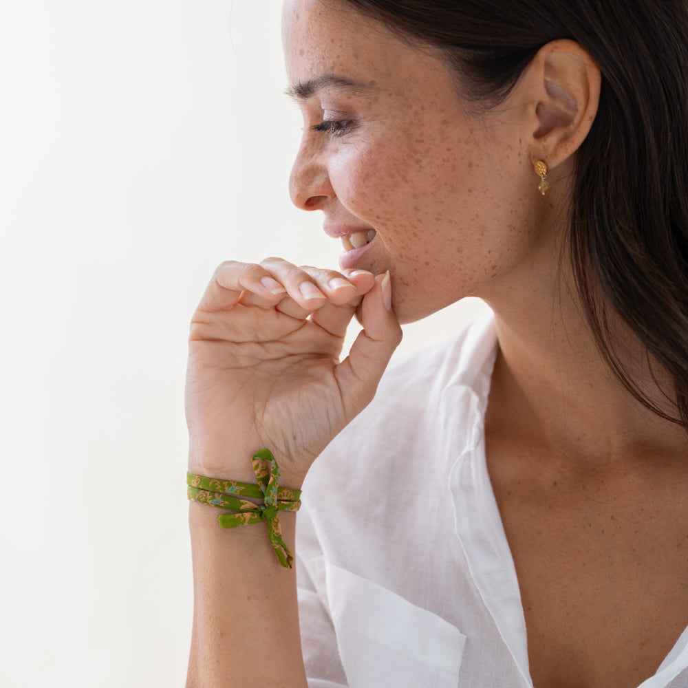 Sari Wrap Bracelet Aventurine