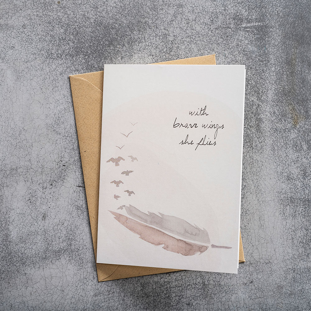 Greeting Card Feather