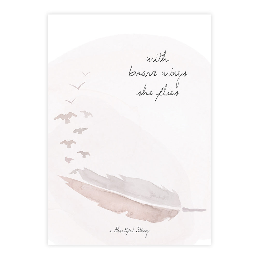 Greeting Card Feather