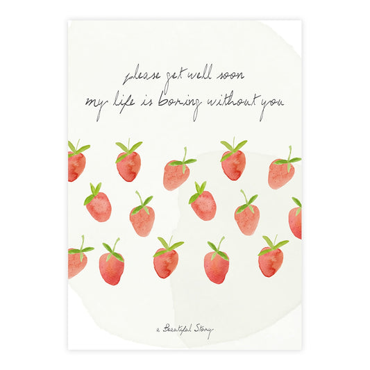 Greeting Card Strawberries