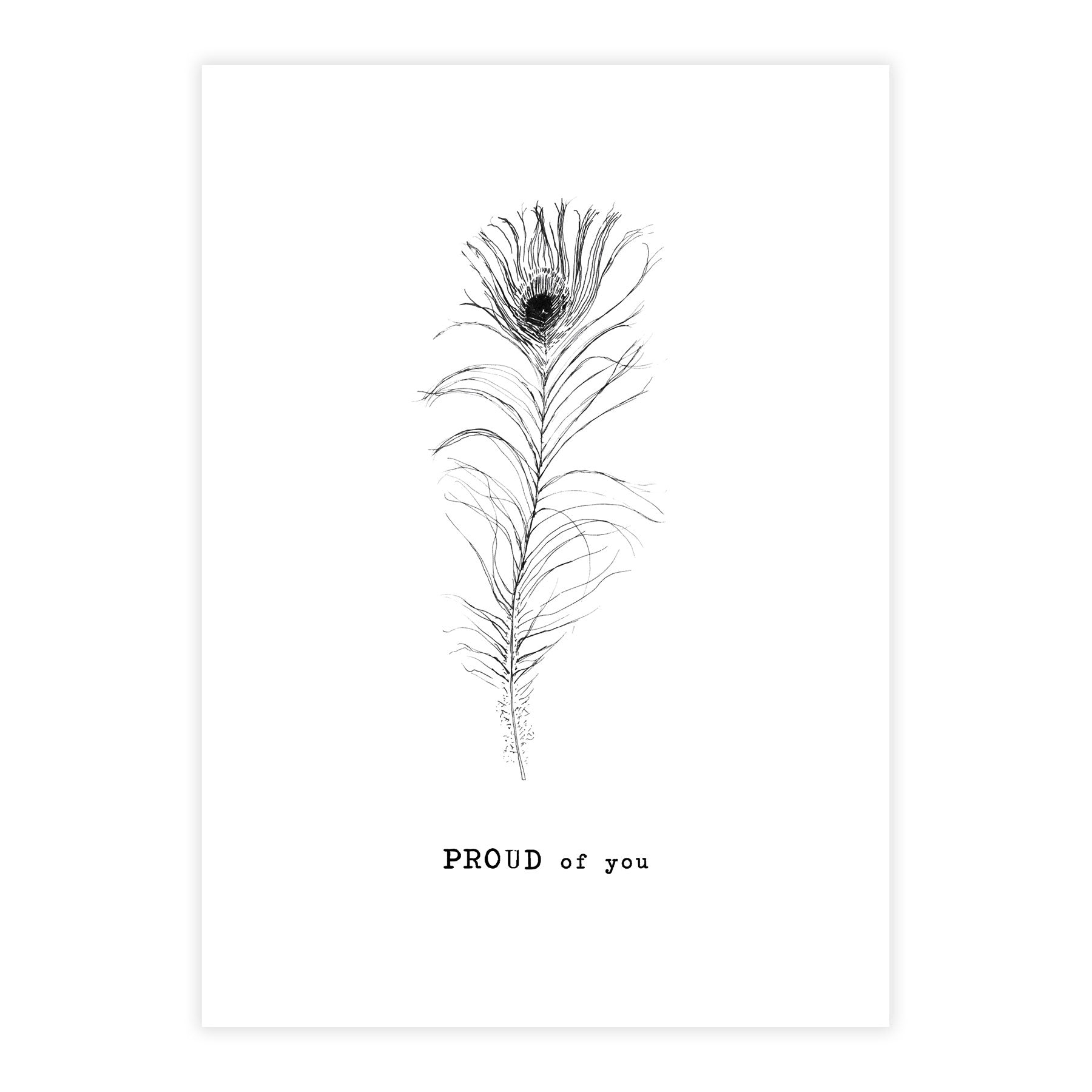 Greeting Card Peacock