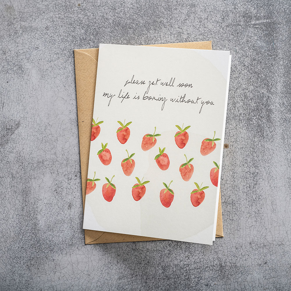 Greeting Card Strawberries